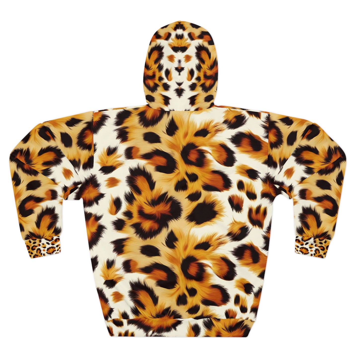 Adult Unisex Cheetah Big Cat Animal Print Pullover Hoodie Casual Comfort Trendy XS-2XL